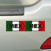 Mexico - MEX - Eurostijl Bumpersticker (Op auto)