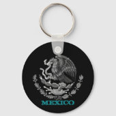 Mexico & Mexicaans Eagle embleem, vlag mode /zwart Sleutelhanger (Voorkant)