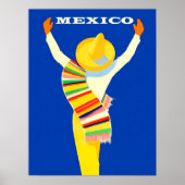 Mexico, Mexicaans man in sombrero en folkkostuum Poster (Voorkant)