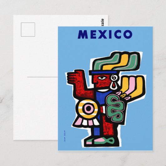 Mexico, Mexicaanse kunst Briefkaart (Voorkant / Achterkant)