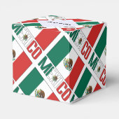 Mexico Mexicaanse vlag betegeld gepersonaliseerd Bedankdoosjes (Achterkant)