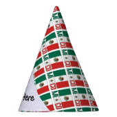 Mexico Mexicaanse vlag betegeld gepersonaliseerd Feesthoedjes (Rechts)