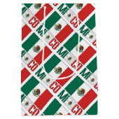 Mexico Mexicaanse vlag betegeld gepersonaliseerd Medium Cadeauzakje (Achterkant)