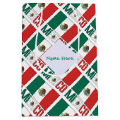 Mexico Mexicaanse vlag betegeld groen gepersonalis Medium Cadeauzakje (Voorkant)