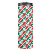 Mexico Mexicaanse vlag betegeld groen gepersonalis Thermosbeker (Achterkant)