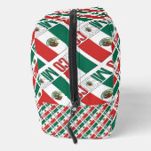 Mexico Mexicaanse vlag betegelde groene personalis Toilettasje (Rechts)