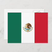 Mexico - Mexicaanse vlag Briefkaart (Voorkant / Achterkant)