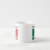 Mexico Mexicaanse vlag gepersonaliseerd Espresso Kop (Voorkant)