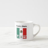 Mexico Mexicaanse vlag gepersonaliseerd Espresso Kop (Rechts)