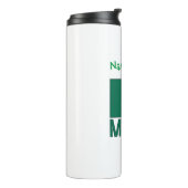 Mexico Mexicaanse vlag Groene Personalisatie Thermosbeker (Gedraaid links)