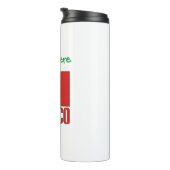 Mexico Mexicaanse vlag Groene Personalisatie Thermosbeker (Geroteerd rechts)