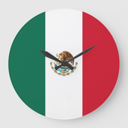 Mexico (Mexicaanse) Vlag Grote Klok (Voorkant)