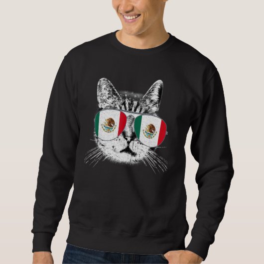 Mexico Mexicaanse vlag land Roots Cat Pride Trui (Voorkant)