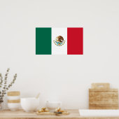 Mexico - Mexicaanse vlag Poster (Keuken)