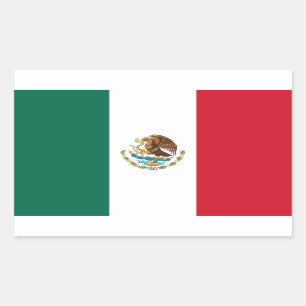 Mexico - Mexicaanse vlag Rechthoekige Sticker