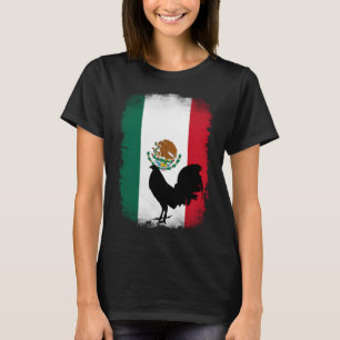 Mexico Mexicaanse vlag spel fowl haan spel fowl ga T-shirt