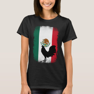 Mexico Mexicaanse vlag spel fowl haan spel fowl ga T-shirt