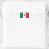 Mexico - Mexicaanse vlag Vierkante Sticker (Tas)