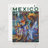  Mexico - Mexican Travel Tourism ArtWork Briefkaart (Voorkant / Achterkant)