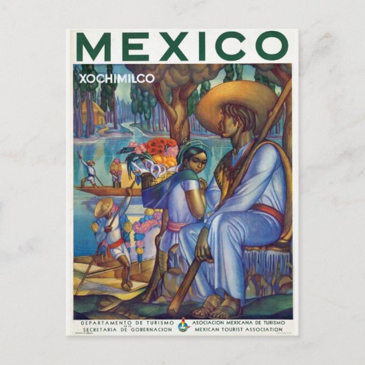  Mexico - Mexican Travel Tourism ArtWork Briefkaart (Voorkant)