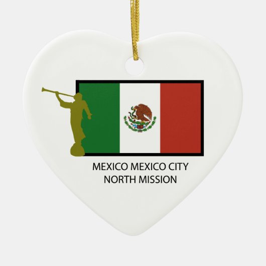 MEXICO MEXICO CITY NORTH MISSIE LDS CTR KERAMISCH ORNAMENT (Voorkant)