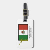 MEXICO MEXICO CITY SOUTH MISSIE CTR LDS BAGAGELABEL (Voorkant verticaal)