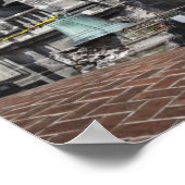 Mexico, Mexico City, Zocalo. De Bell Towers Poster (Hoek)