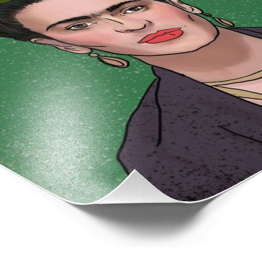 Mexico mi amor - Frida Kahlo Foto Afdruk (Hoek)