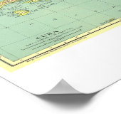 "Mexico/Midden-Amerika: Gedetailleerde kaart ... Poster (Hoek)