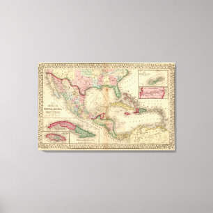 Mexico, Midden-Amerika, West Indies Canvas Afdruk
