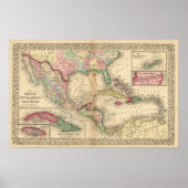 Mexico, Midden-Amerika, West Indies Poster (Voorkant)