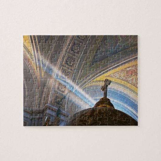 Mexico, Morelia. Zonnestralen dringen het interieu Legpuzzel (Horizontaal)