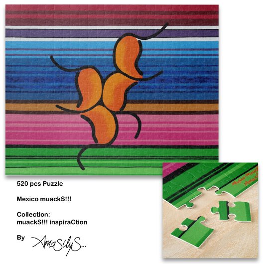 Mexico muackS!!! - AmaSilyS - 520 delige Kunst Legpuzzel