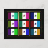Mexico Multihue Flags Briefkaart (Voorkant)