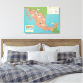 Mexico - Muur met focus en hoofddoel Canvas Afdruk (Insitu (Slaapkamer))