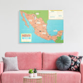 Mexico - Muur met focus en hoofddoel Canvas Afdruk (Insitu (Woonkamer))