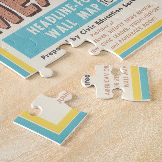 Mexico - Muur met focus en hoofddoel Legpuzzel (Zijkant)