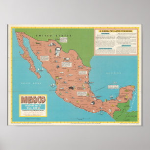 Mexico - Muur met focus en hoofddoel Poster
