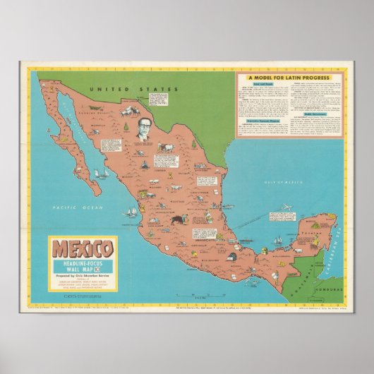 Mexico - Muur met focus en hoofddoel Poster (Voorkant)