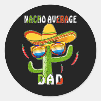 MEXICO NACHO AVERAGE DAD RONDE STICKER