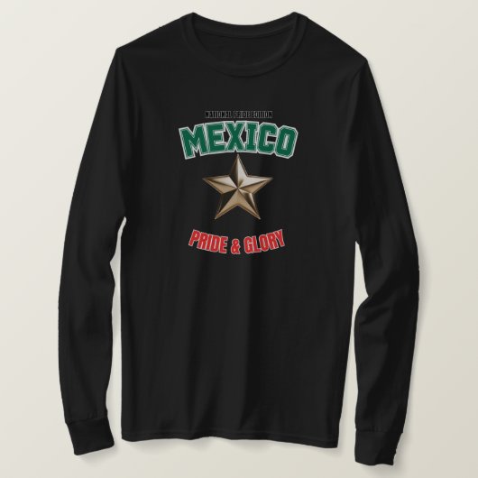 Mexico Nationaal Pride Editie Dames Lange Mouwen T-shirt (Design voorkant)