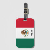Mexico National Flag Patriotic Bagagelabel (Voorkant (verticaal))