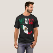 Mexico National Map T Shirt (Voorkant volledig)