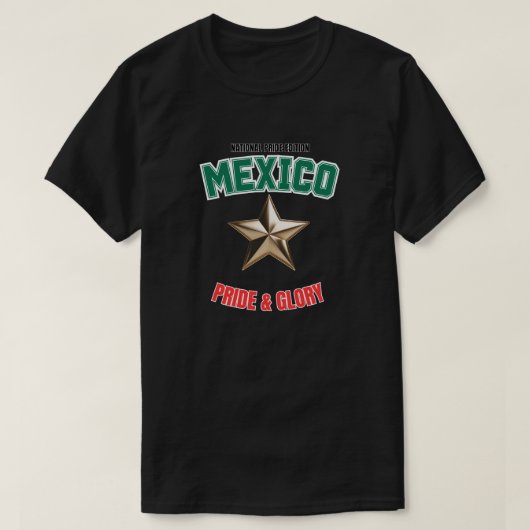 Mexico National Pride Edition Basic Dark T-Shirt (Design voorkant)