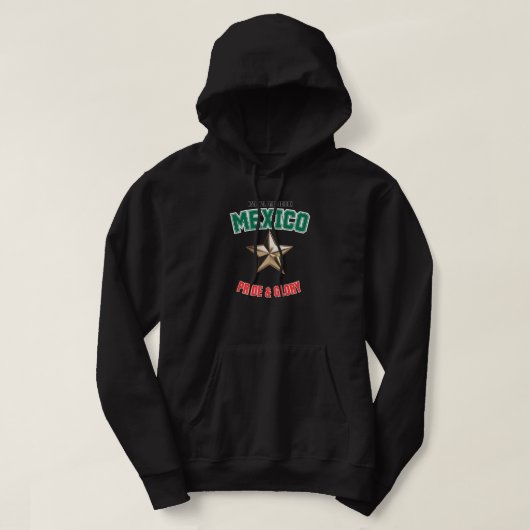 Mexico Nationale Trots Editie Pullover Hoodie (Design voorkant)