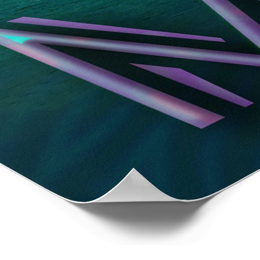 Mexico Night bij Beach Poster (Hoek)