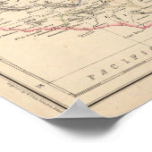 Mexico noordoostelijke en centrale staten poster (Hoek)