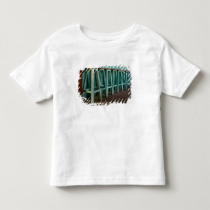 Mexico, Oaxaca, Groene barkrukken tegen de muur Kinder Shirts
