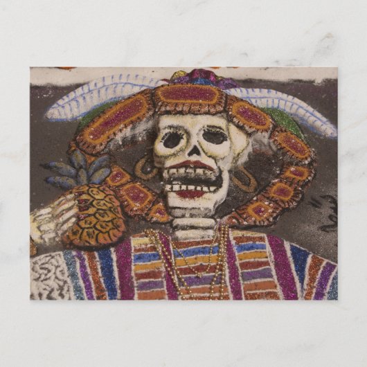 Mexico, Oaxaca. Sand tapestry (tapete de arena) Briefkaart (Voorkant)