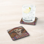 Mexico, Oaxaca. Sand tapestry (tapete de arena) Drankjes Onderzetter (Rechterzijde)